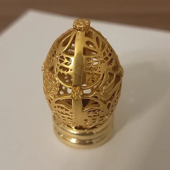 1988 Franklin Mint Golden Filigree Easter Egg - Picture 2 of 9